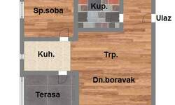 Jednoiposoban stan, Novi Sad, Telep, prodaja, 39m2, 79390e, id1087763